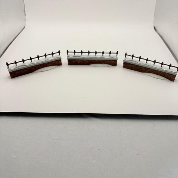 Department 56 Other - Department 56 Churchyard Fence Extensions Brown Snow Set of 3 5807-6 READ